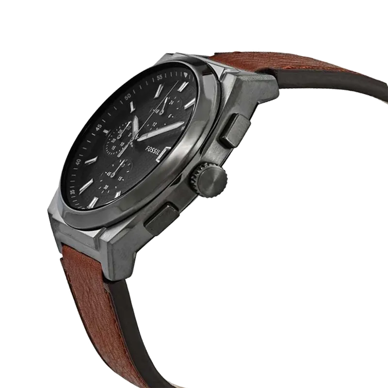 Fossil Everett Chronograph Black Dial Men's Watch- FS5799